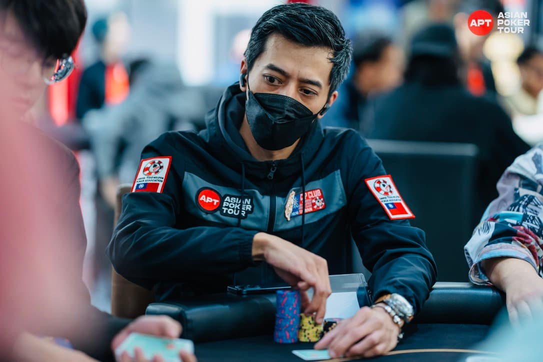 Pieter Borremans playing at the Asian Poker Tour, Taipei
